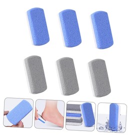 Baluue 6pcs Pumice for Feet Dual-color Foot Scrubber Tools for Dead Skin and Callus Removal Ergonomic Pedicure Kit for Smooth Skin Care
