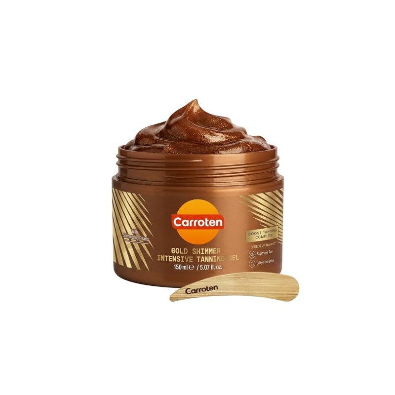 Carroten Gold Shimmer Tanning Gel SPF0 150ml 5oz