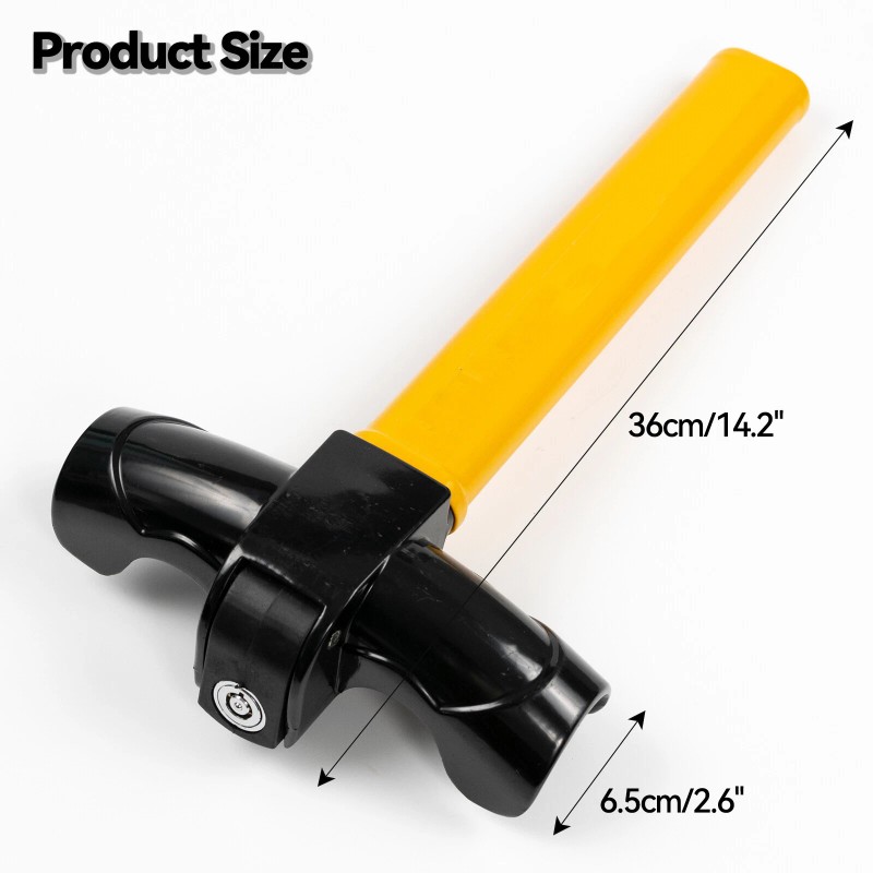 Unbranded Steering Wheel Lock Twin Hooks Anti Theft Universal Car