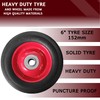 6" Wheel for Trolley or Cart with Metal Hub Centre