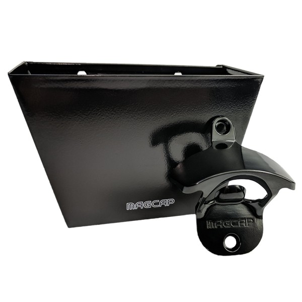MAGCAP Magnetic Wall Mounted Bar - Style Bottle Opener and
