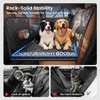 REEVAA 2.0 Hard Bottom Back Seat Cover for Large Dogs,