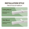 MaKefeile Curtain Tracks Ceiling Wall Mounted Heavy-Duty Curtains Rails Room