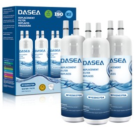 DASEA W10295370A Filter Replacement Compatible with W10295370, Filter 1, EDR1RXD1, WHR1RXD1, P8RFWB2L, P8WB2L, P4RFWB, 46-9930, 46-9081 (3 Pack)