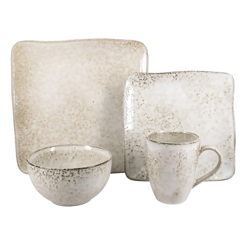 S/4 11" Rustico Square Dinner Plates