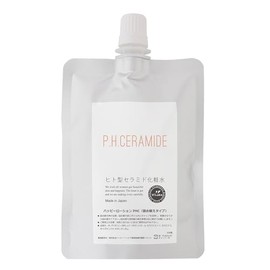 Natural Human Shaped Ceramide Lotion (Happy Lotion PHC) 3.4 fl oz (100 ml) Refill Pouch, Made in Japan, Genuine ViLabo Product