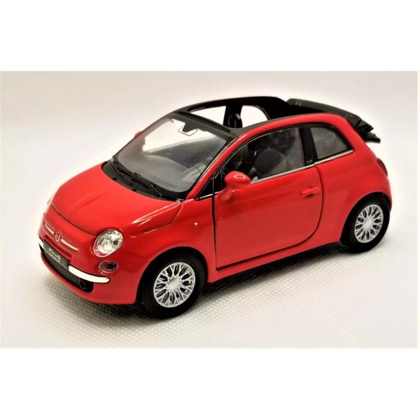 Welly - 1:34 -1:39 Scale Model 2010 Fiat 500C Red
