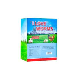 I LOVE WORMS Dried Black Soldier Fly Larvae (10lb), 100% Natural Non-GMO, Treat for Chickens, More Calcium Chicken Feed Than Mealworms