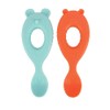 Nuby 2-Pack Silicone Easy Grip Animal Character Spoons - 6+