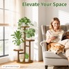 LASZOLA 3 Tiered Wood Plant Stand Indoor Corner, Flower Holder