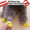 4 Pairs Non-Slip Dog Socks & Cat Socks with Rubber