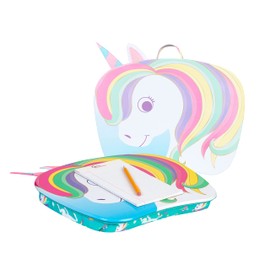 LAPGEAR Lap Pets Lap Desk for Lil’ Kids - Unicorn - Fits up to 11.6 Inch Laptops - Style No. 46747
