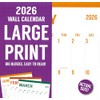 2026 Large Print Full Size Wall Calendar for Planning, Scheduling,