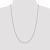 Solid 925 Sterling Silver 2mm Rolo Chain Necklace 18" -