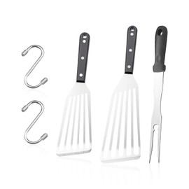 2 Pieces Spatula, 2 Pieces Hook, 1 Piece Fork, Metal Spatula, Metal Spatula, Fish Fillet Spatula, Spatula, Egg Turning Spatula, Steak Clamp Spatula, Steak Spatula