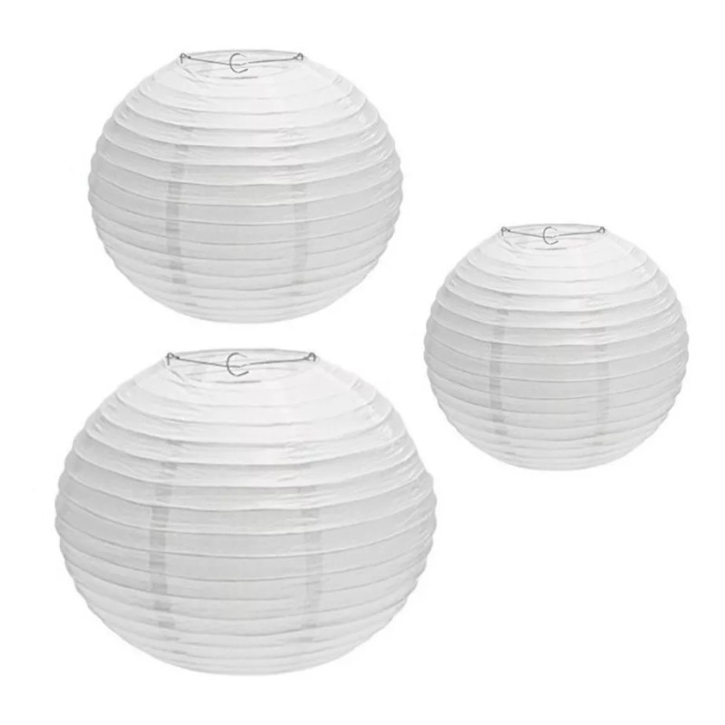 Codalis 10 Pantallas Chinas 20cm Color Blanco Hogar Lampara Papel