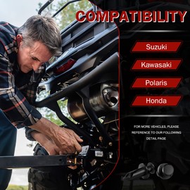 moveland 120 PCS 8mm UTV ATV Fender Clips Push Body Rivets Fasteners Clamps Compatible with RZR Kawasaki TRX Honda Suzuki and More - Include Plastic Fastener Removal Tool