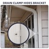 Downspouts Clip 3x4 ， Gutter Downspout Bracket White （2 Pack）
