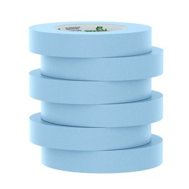 FROGTAPE 250 Light Blue Moderate Temperature Performance Grade Masking Tape, Medium-High Adhesion, 24mm x 55m, 6 Rolls per Pack (105327)
