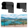 Egadis 2 Pack Aluminum Fixed Railing Bracket, Deck Railing Bracket