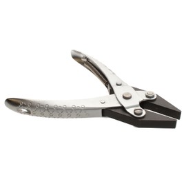 The Beadsmith Flat Nose Parallel Plier - 5.5 inches (140mm), Steel tool for jewelry making, no spring