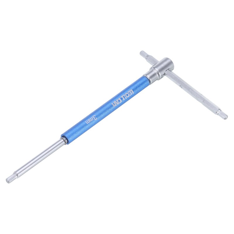 sourcing map Sliding T-Handle Hex Key Wrench Set 3mm Metric