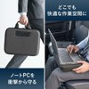 Sanwa Direct 200-INHUS1BK Computer Case, 13.3 Inches, Semi-Hard, with Small