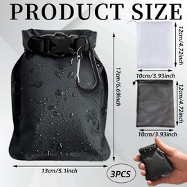 Xinlon 3 Stück Reise eseifentasche, Travel Mobile Soap, Outdoor Soap Bags Waterproof, Seifensäckchen für Feste Seife, with Soap Foam Bag and Hook Ideal for Travel, Camping, Outdoor (Eisenhaltig)