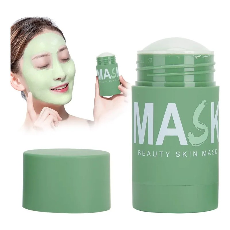 Mascarilla Verde En Barra, Té Verde Mascarilla De Arcilla .