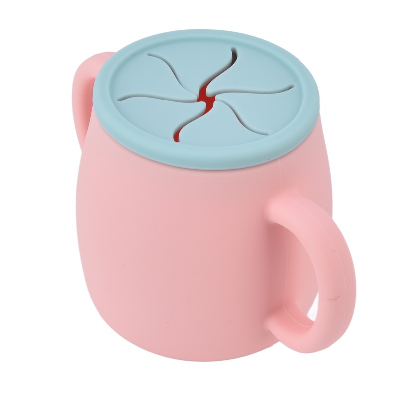 Silicone Toddler Cup Drop Proof Portable Baby Training Cup with