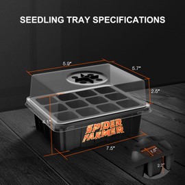 Spider Farmer Indoor Greenhouse Propagator, black