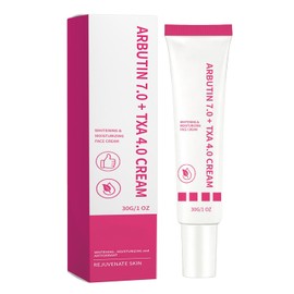 Arbutin 7% + Tranexamic Acid 4% Cream, Cream for Skin Stains and for a Radiant Complexion, Brightening Face Cream, Cream for Softening and Repairing Skin Spots, Especially Against Matte Skin