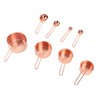 8Pcs Stainless Steel Measuring Cup Spoon Set with Scales Home