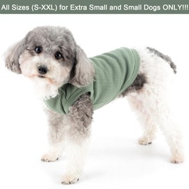 Zunea Dog Shirts for Small Dogs Summer Vest Pet T-Shirt Puppy Girls Boys Clothing Soft Breathable Basic T-Shirt Stretchy Sleeveless Tank Top Chihuahua Cat Sweatshirt Clothing Green XXL