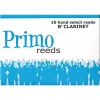 Primo Bb Clarinet Reeds Strength 2.5, Box of 10