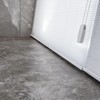 Peel and Stick Floor Tile Dark Gray Marble Vinyl Flooring