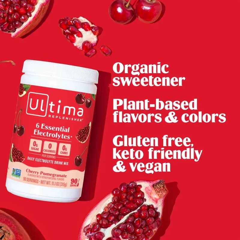 Ultima Replenisher, Mezcla De Electrolitos, Cereza Y Granada