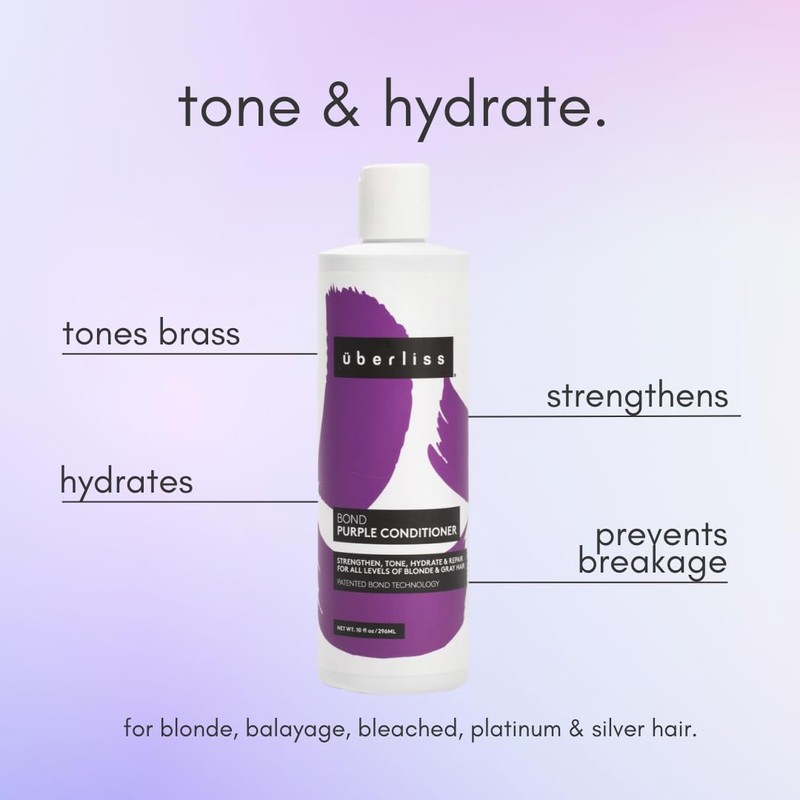 UBERLISS Bond Purple Conditioner for Blonde 10oz - Platinum Blonde