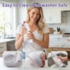 Pancake Batter Dispenser, 2 Pack Pancake Mix Dispenser with Whisk
