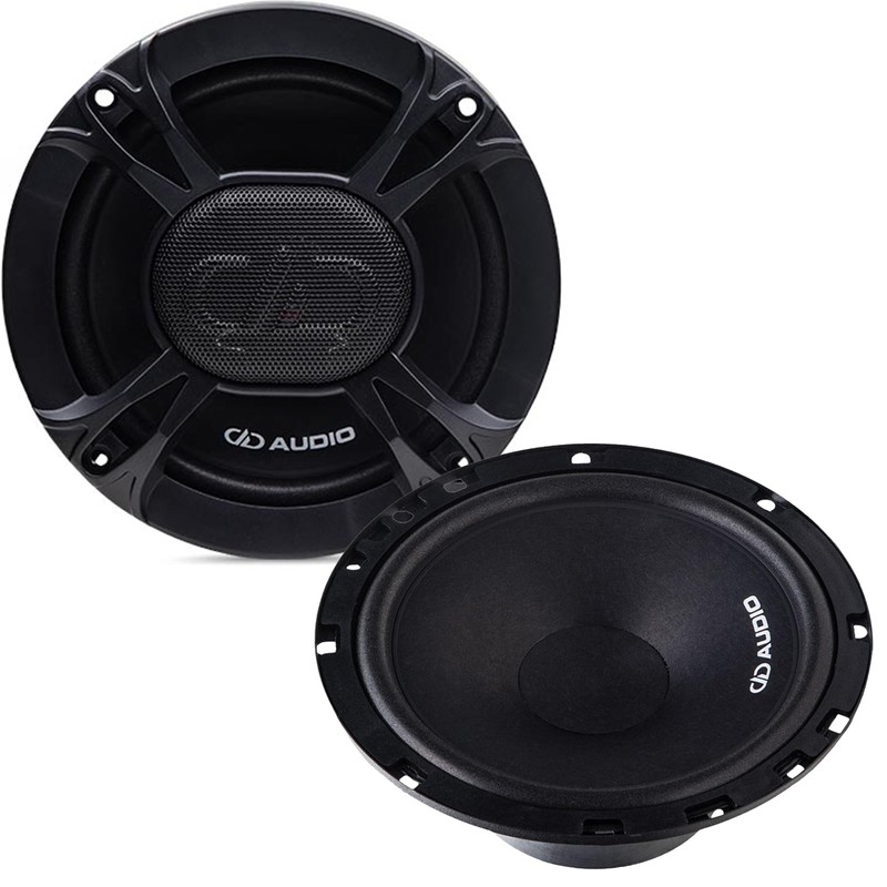 DD Audio E-C6.5B 6.5" 125W Car Audio Component Speakers System