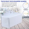 VEITHI Dock Bumper White,Dock Bumper Guard with Screws Soft,PVC Boat