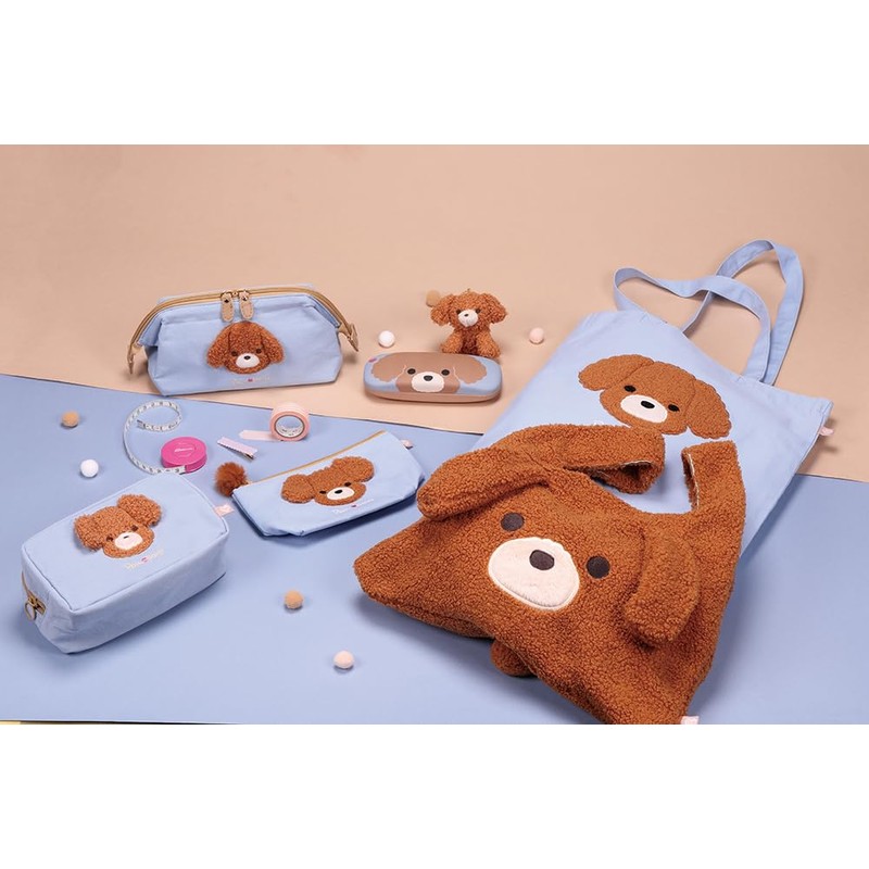 Skater ZFP1-A Flat Pouch, For Going Out, Small Items, Gusset,