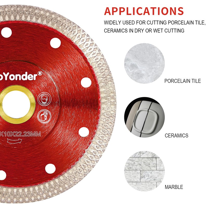 GoYonder Super Thin Grinder Blades Tile Blade, Diamond Saw Blade
