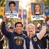 MotiMind 8 Pcs Class of 2027 Senior Photo Booth Props