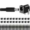 DAOKAI 20pcs DC-005 DC Power Jack Socket 5.5x2.1mm 3 Pin