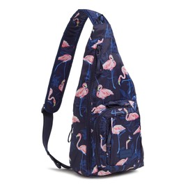 Vera Bradley Ripstop Sling Backpack, Flamingo Party