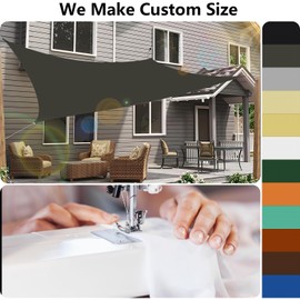 Triangular Awning (20 Colours and 99 Sizes), Awning, Waterproof Sun Protection, PES Polyester, 98% UV Protection Canopy, Tarpaulin for Garden Outdoor, 1.6 x 1.6 x 1.6 m, Dark Grey