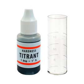 WK - Kit Test Analisi Acqua, Misuratore Durezza e Presenza Calcare, Flacone di Titrant da 10 ml con Provetta, Utilizzo Facile e Immediato, Ideale per Scegliere e Impostare Addolcitore Domestico