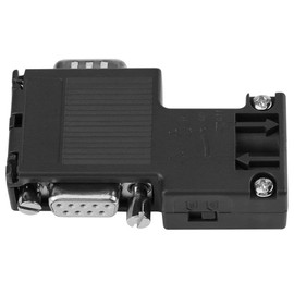 Washinglee Profibus DP Bus Connector for Siemens 6ES7972-0BB12-0XA0 Replacement, 90 Degree, with Programming Port, Black.