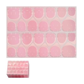 Akkerds Double Sided Nail Tape, Super Strong Double Sided Tape, Nail Glue, Tip Art Fake Nail Tips, DIY Jelly Nail Art Sticks, Pink (Set of 20)